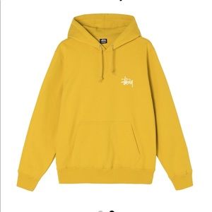 STUSSY BASIC HOODIE - HONEY COLOR - SMALL